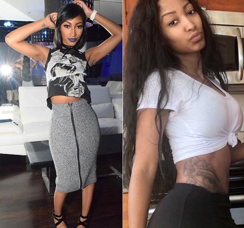 A picture of Jasmine Washington Before (left) and After(right).